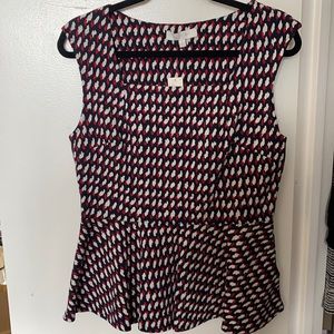 eri + ali knit peplum top from Anthropologie